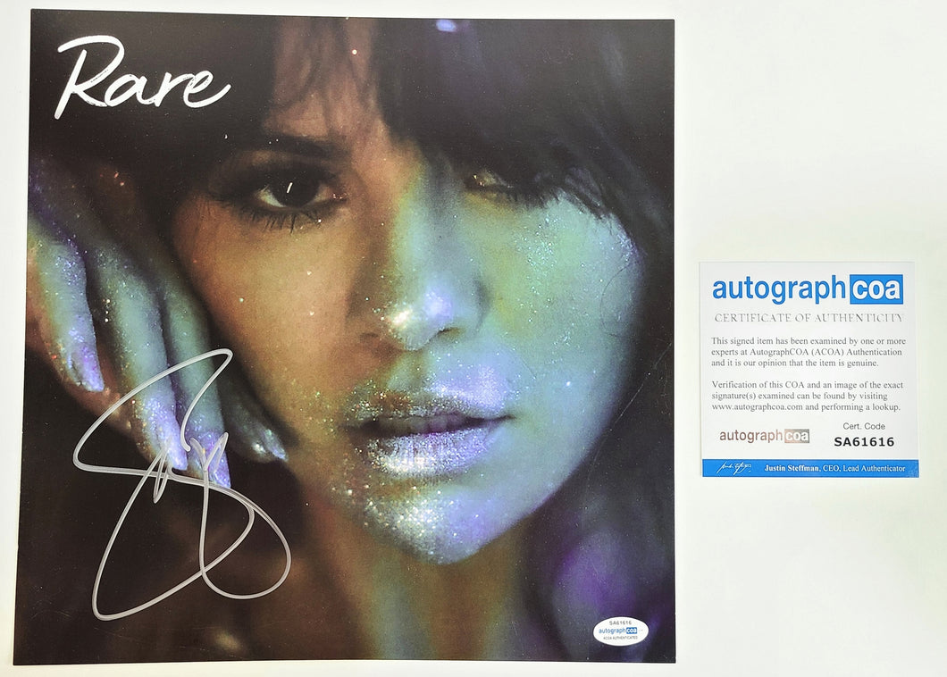 Selena Gomez Autographed Rare Signed LP Album 12x12 Flat