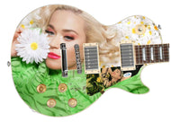 Katy Perry Autographed Custom Graphics Photo Guitar Lp Cd Album
