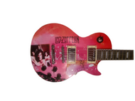 Led Zeppelin Jimmy Page Autographed Custom Graphics Photo Guitar Lp Cd Album