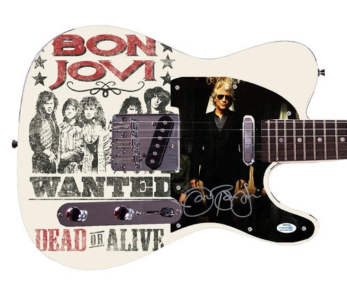 Jon Bon Jovi Autographed Album Cover Lp Cd Photo Guitar