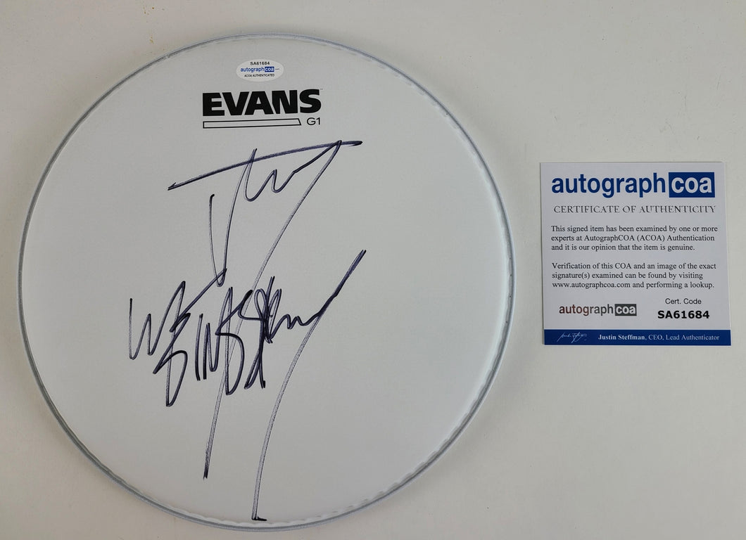 Slipknot Jay Weinberg Autographed Evans Drumhead