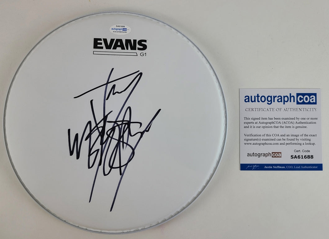 Slipknot Jay Weinberg Autographed Evans Drumhead