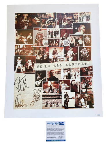Cheap Trick Signed 20x24 We're All Alright Album lp cd Poster