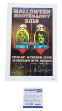 Load image into Gallery viewer, Rob Zombie Alice Cooper Autographed Halloween 12x17 Poster Mohegan Sun
