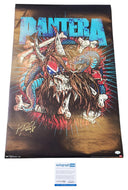 Pantera Vinnie Paul Autographed Signed 24x36 Poster