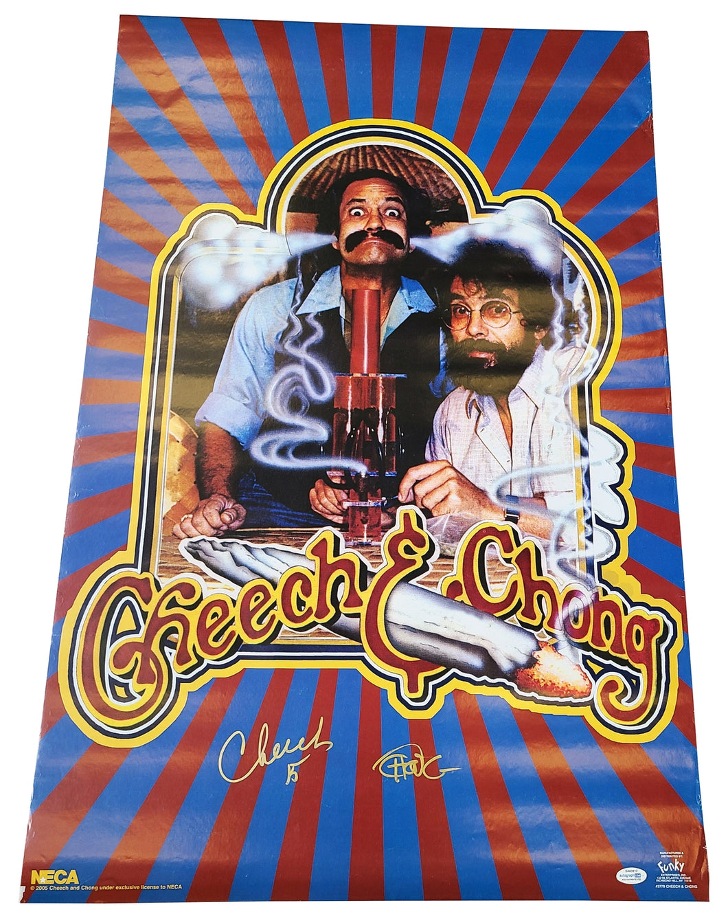 Cheech & Chong Autographed Signed 24x36 Poster
