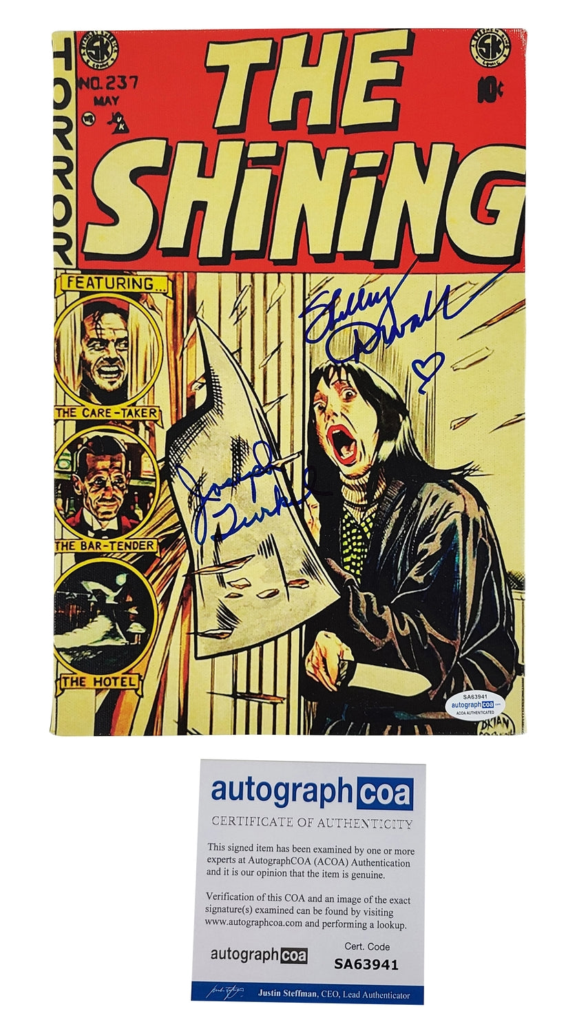 Shelley Duvall Joe Turkel Signed RARE The Shining 12x18 Comic Photo Canvas