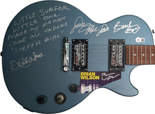Load image into Gallery viewer, The Beach Boys Signed Epiphone Guitar w Surfer Girl Lyrics Exact Proof ACOA BAS

