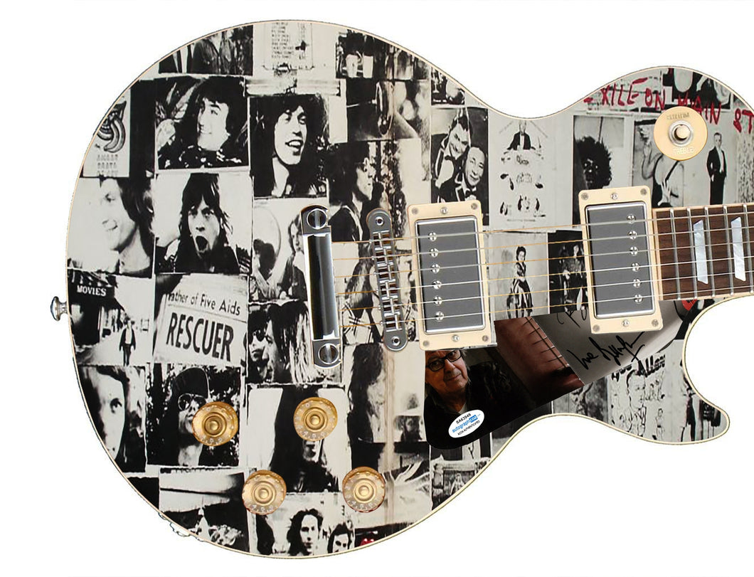 The Rolling Stones Bill Wyman Autographed 1/1 Custom Graphics Guitar
