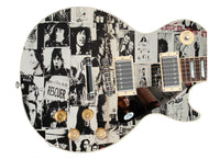 The Rolling Stones Bill Wyman Autographed 1/1 Custom Graphics Guitar