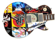 Judas Priest Rob Halford Autographed Signed Graphics Photo Guitar