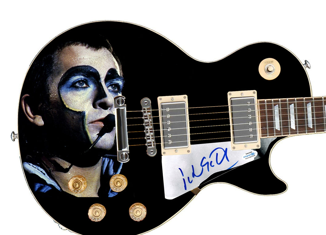 Peter Gabriel Autographed Signed Graphics Photo Guitar
