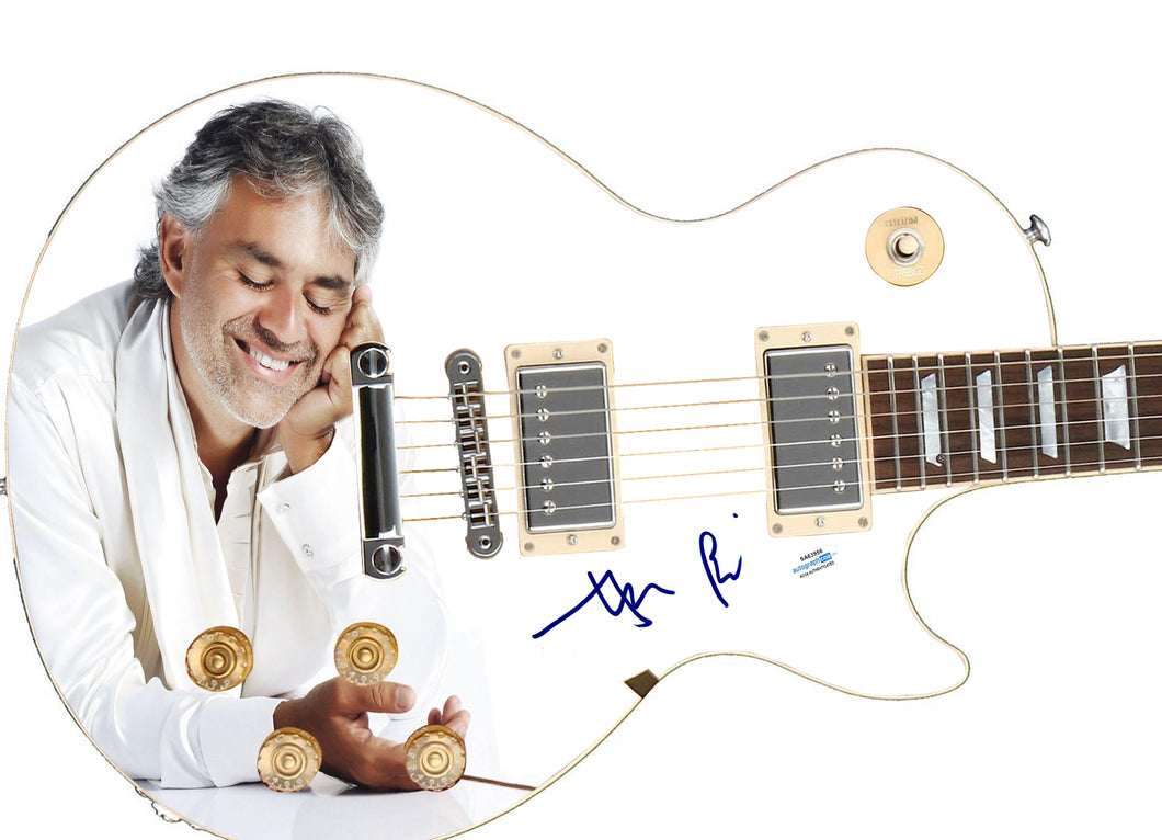 Andrea Bocelli Autographed Signed Graphics Photo Guitar