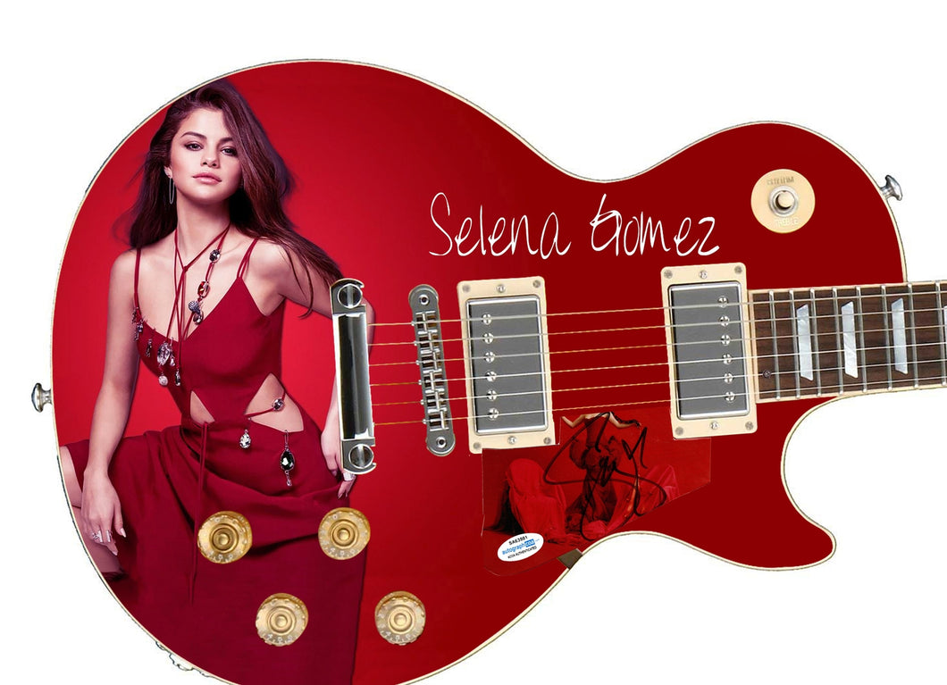 Selena Gomez Autographed Poster Album Lp Cd Photo Guitar