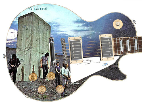 The Who Pete Townshend Autographed Who’s Next LP Graphics Photo Guitar