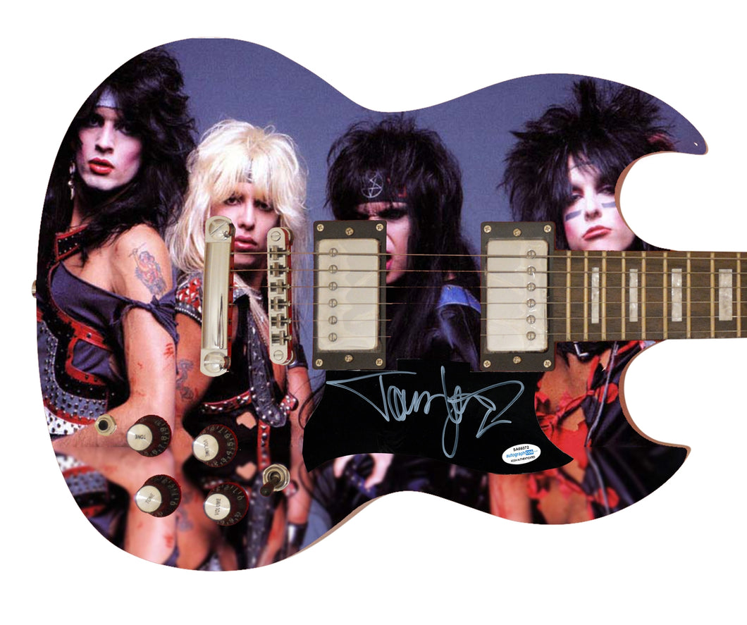 Motley Crue Tommy Lee Autographed Signed Poster Photo Guitar