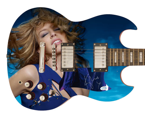 Kylie Minogue Autographed Signed Poster Photo Guitar