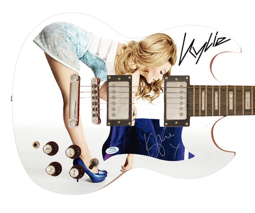 Kylie Minogue Autographed Signed Poster Photo Guitar
