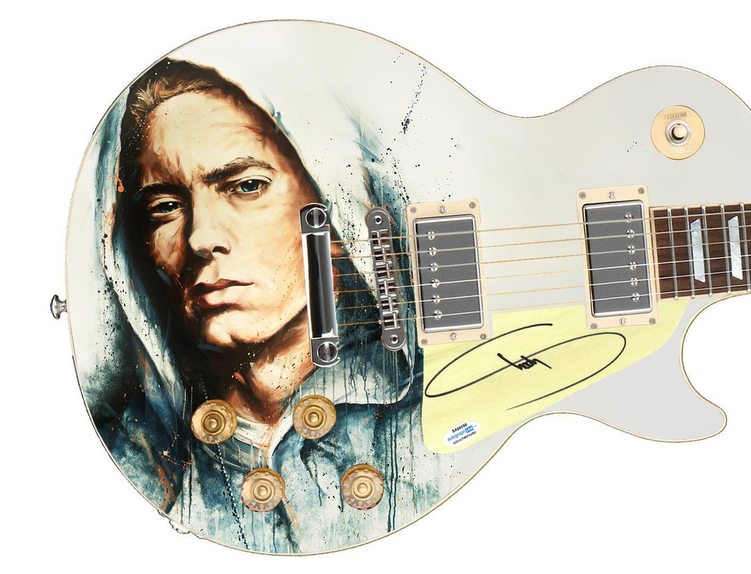 Eminem Slim Shady Autographed 1/1 Custom Graphics Guitar