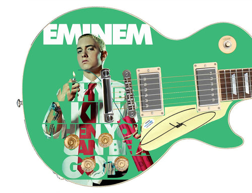 Eminem Slim Shady Autographed 1/1 Custom Graphics Guitar
