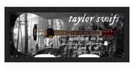 Taylor Swift Autographed Graphics Guitar w Shadowbox Display Case