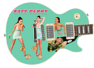 Katy Perry Autographed Multi Image Signing Live Photo Guitar