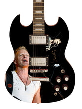 Load image into Gallery viewer, Sting Autographed Signed Photo Graphics Guitar ACOA
