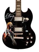 Load image into Gallery viewer, Sting Autographed Signed Photo Graphics Guitar ACOA
