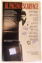 Load image into Gallery viewer, Scarface Cast Al Pacino Plus Signed 1983 Original Poster w Quotes
