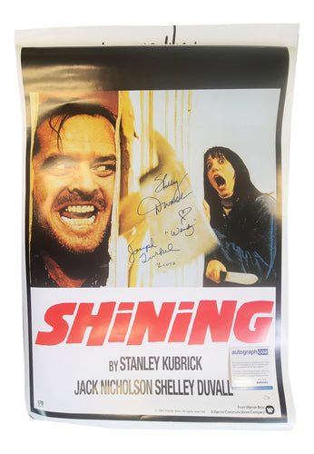 Shelley Duvall Joe Turkel Signed The Shining Cast Autographed 24x36 Poster
