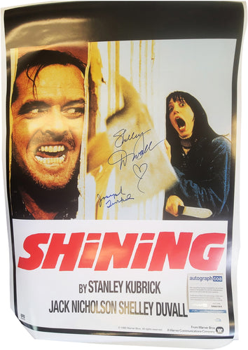 Shelley Duvall Joe Turkel Signed The Shining Cast Autographed 24x36 Poster