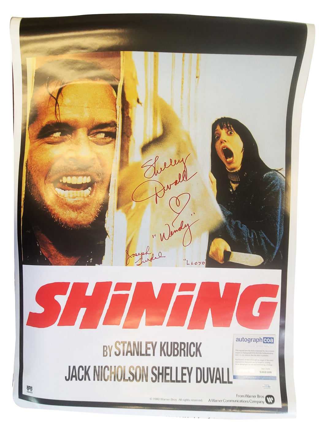 Shelley Duvall Joe Turkel Signed The Shining Cast Autographed 24x36 Poster