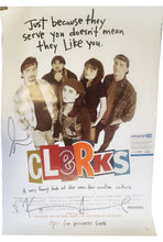 Load image into Gallery viewer, Clerks Cast Signed Autographed 27x40 Poster Kevin Smith Jason Mewes
