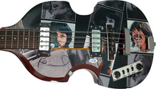 Load image into Gallery viewer, Beatles Paul McCartney Signed LeftHanded Custom Graphics Hofner Bass Guitar
