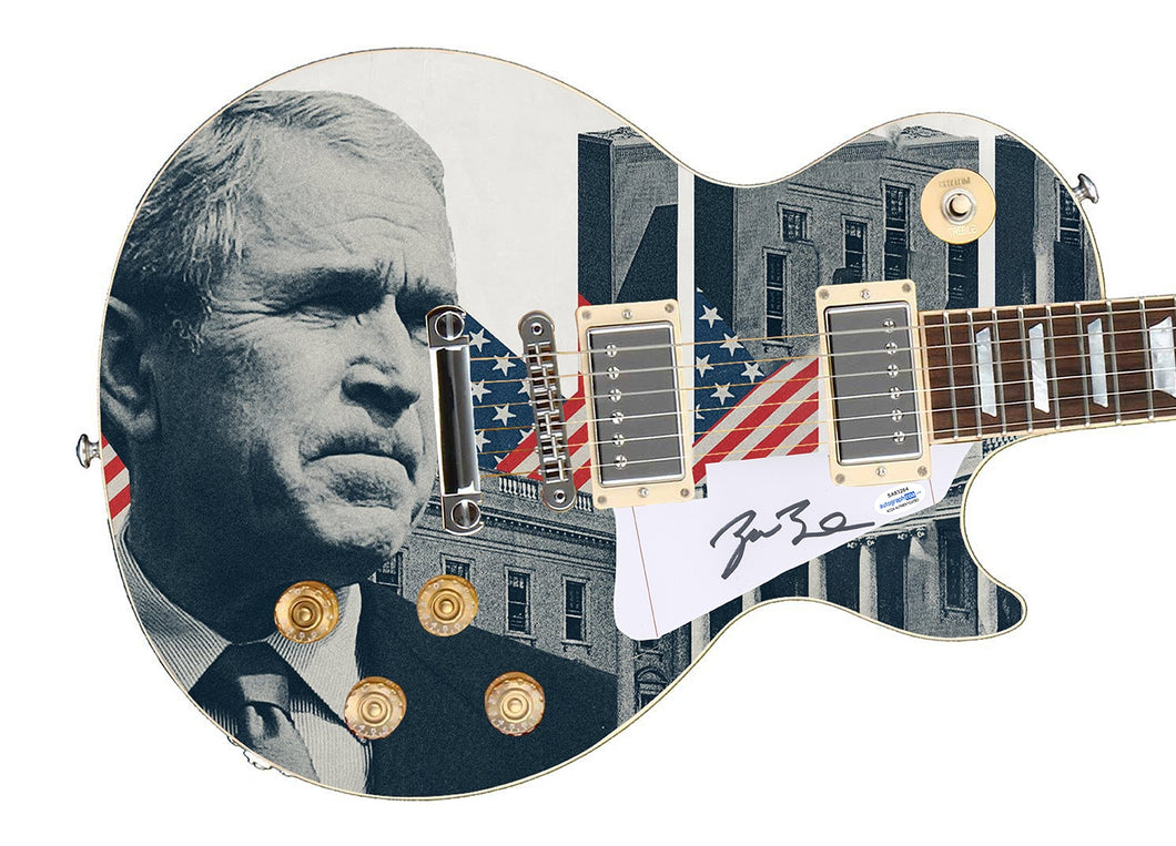 George W Bush Autographed Signed Photo Graphics Guitar ACOA