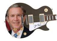 President George W. Bush Autographed Custom Graphics Guitar