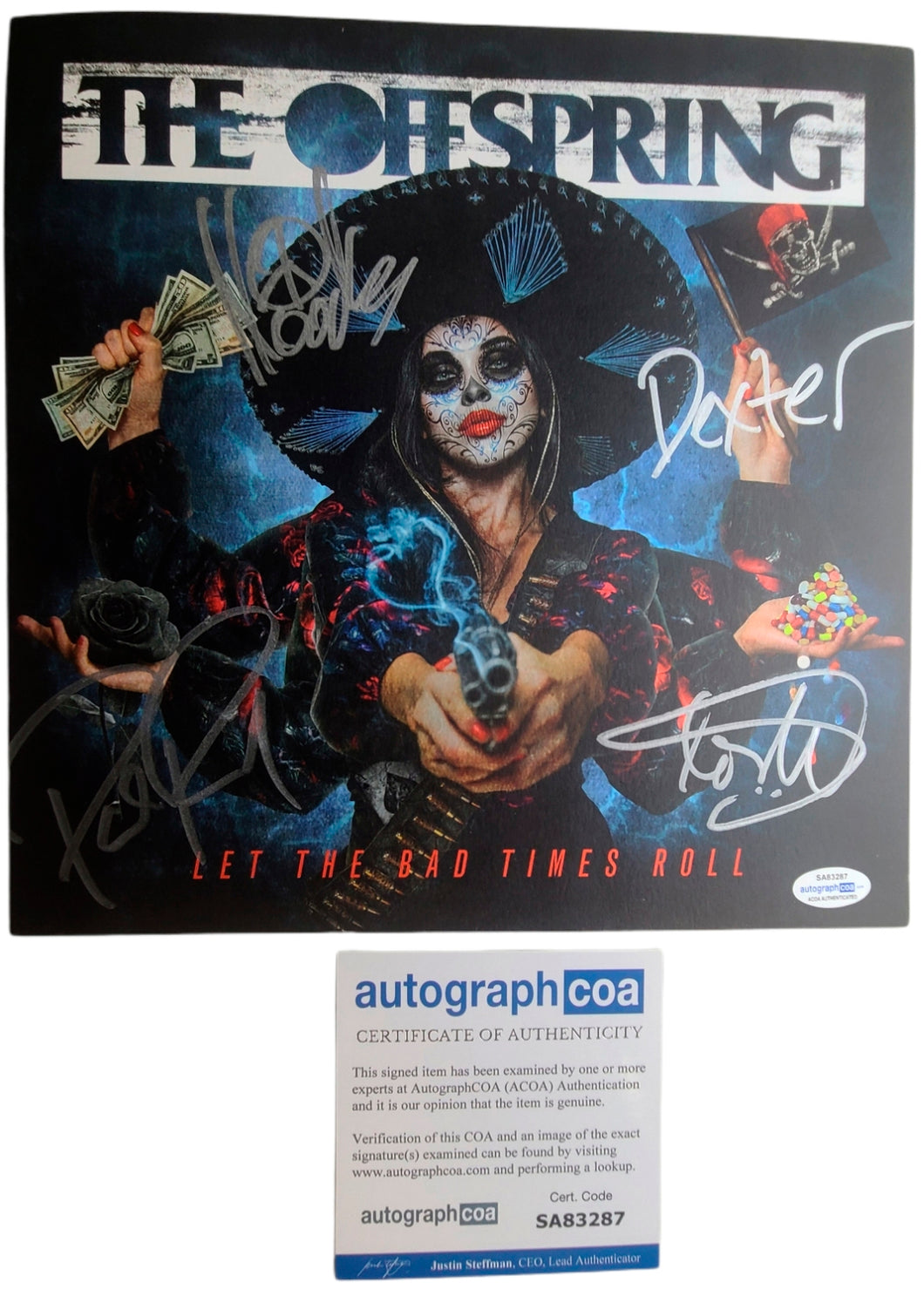 The Offspring Let The Bad Times Roll Autographed Album