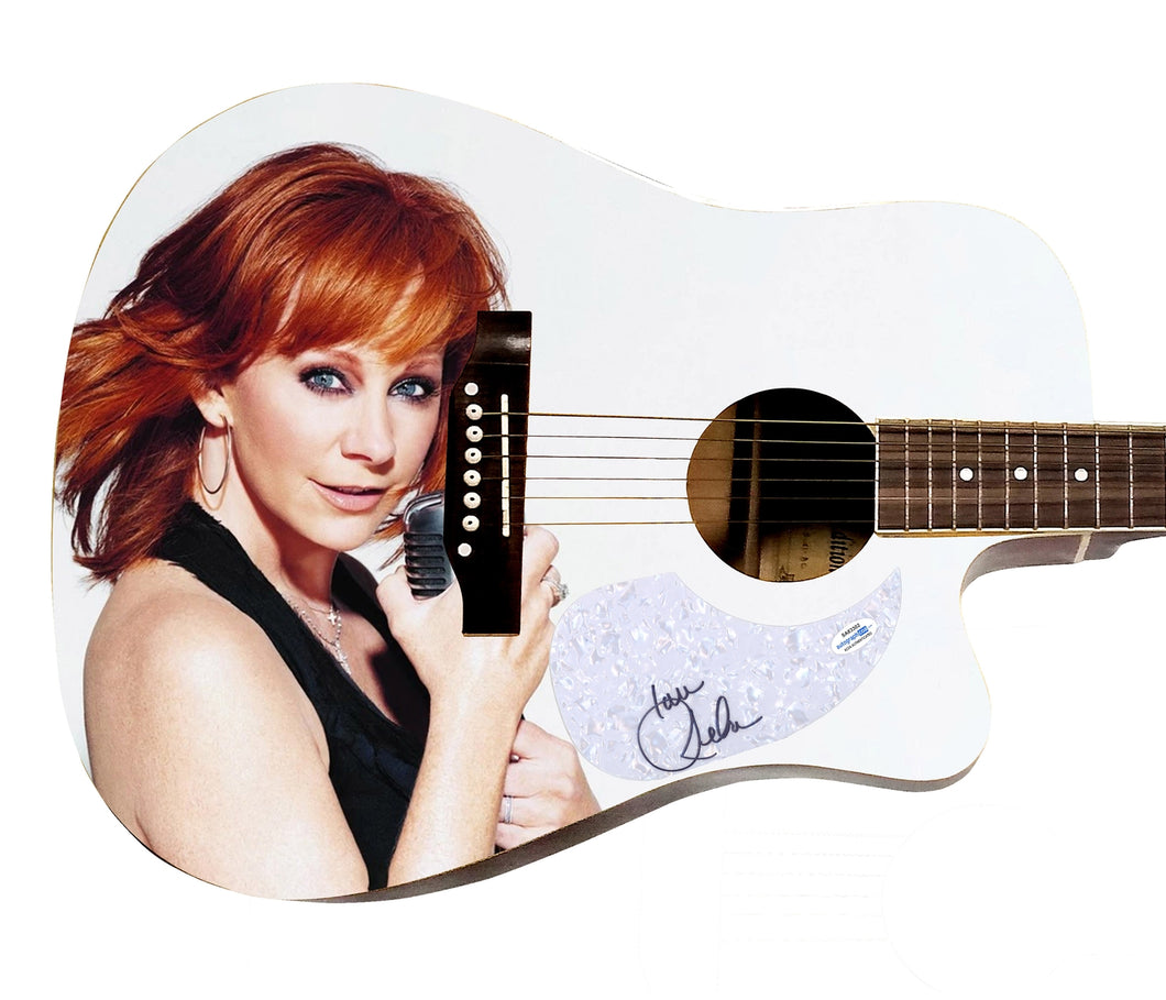 Reba McEntire Autographed Signed Acoustic Graphics Guitar ACOA