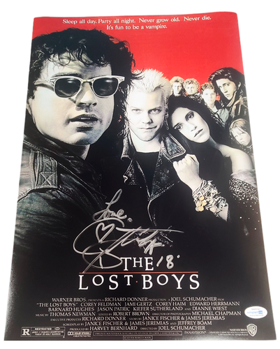 Corey Feldman Autographed Lost Boys 12x18 Poster Photo