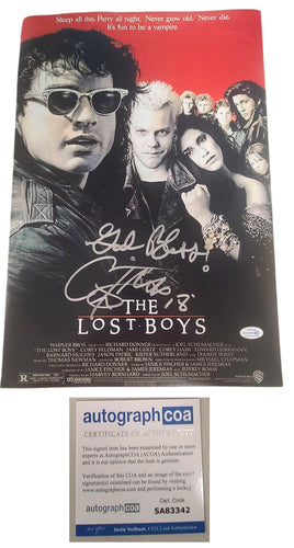 Corey Feldman Autographed The Lost Boys Poster 24x36 ACOA