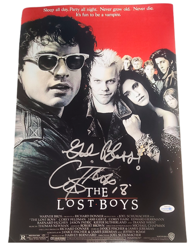 Corey Feldman Autographed Lost Boys 12x18 Poster Photo