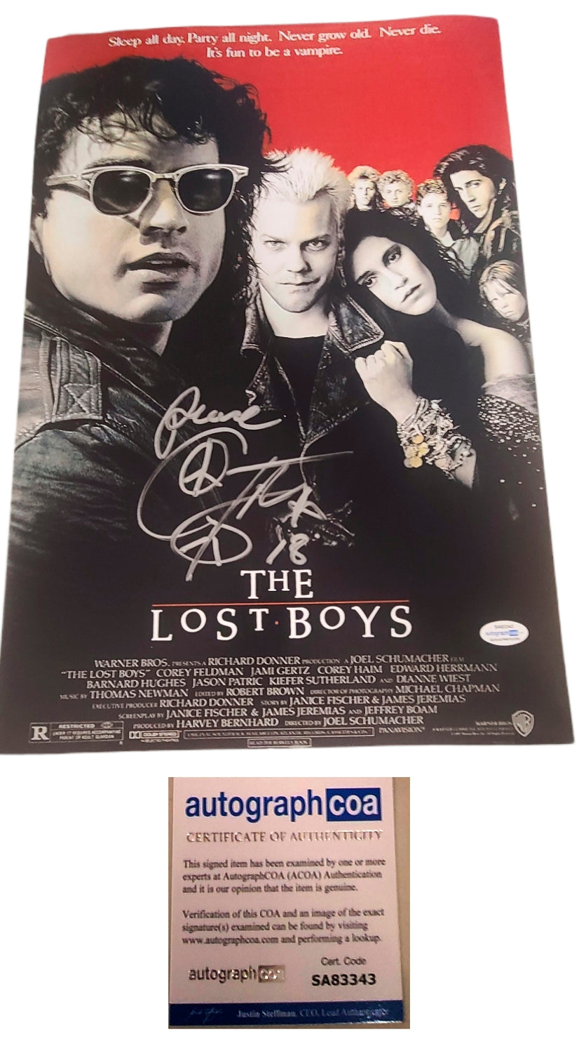 Corey Feldman Autographed The Lost Boys Poster 24x36 ACOA