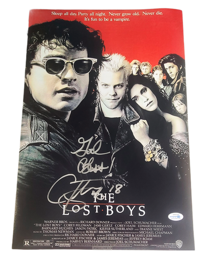 Corey Feldman Autographed Lost Boys 12x18 Poster Photo