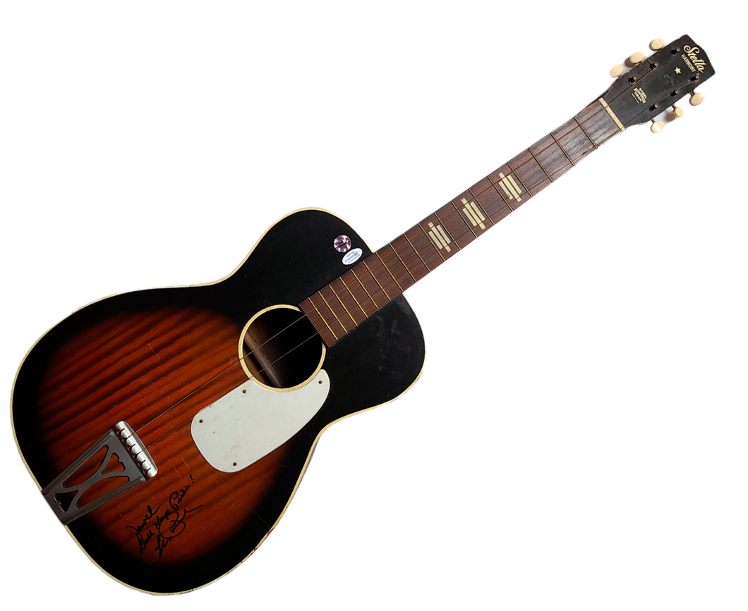 Les Paul Signed To Jewel Vintage Stella Harmony Acoustic Guitar UACC AFTAL