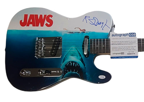 Richard Dreyfus Jaws Autographed Photo Graphics Guitar ACOA Exact Video Proof