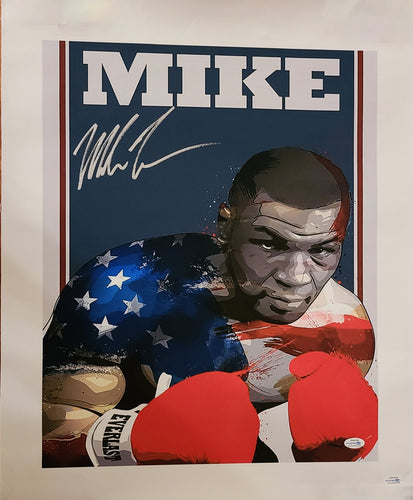 Mike Tyson Autographed Signed 16x20 Canvas