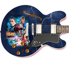 Load image into Gallery viewer, Back To The Future Cast Autographed Framed Display Graphics Photo Guitar ACOA

