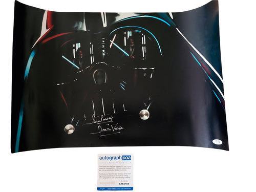 Dave Prowse Signed Star Wars Darth Vader 16x20 Photo ACOA Exact Proof