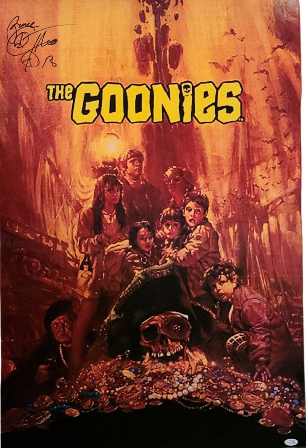 Corey Feldman The Goonies Autographed 24x36 Poster ACOA Exact Proof