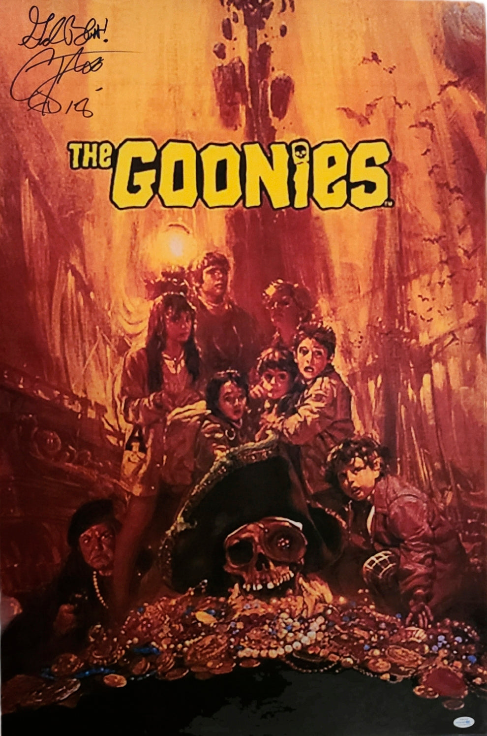 Corey Feldman The Goonies Autographed 24x36 Poster ACOA Exact Proof